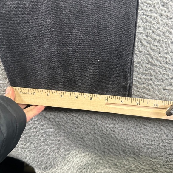 Levi's 550 Jeans Mens 36x34 Black Cotton Denim Straight Leg Stretch Workwear - Picture 8 of 9